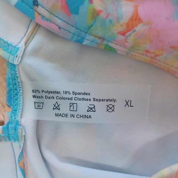 Sexy multi bright colors XL bathing suit - Picture 4 of 7